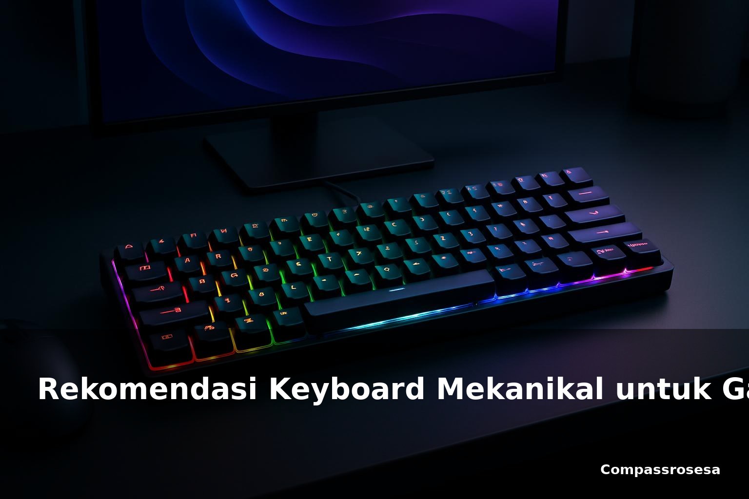 Keyboard mekanikal modern untuk gaming dan coding