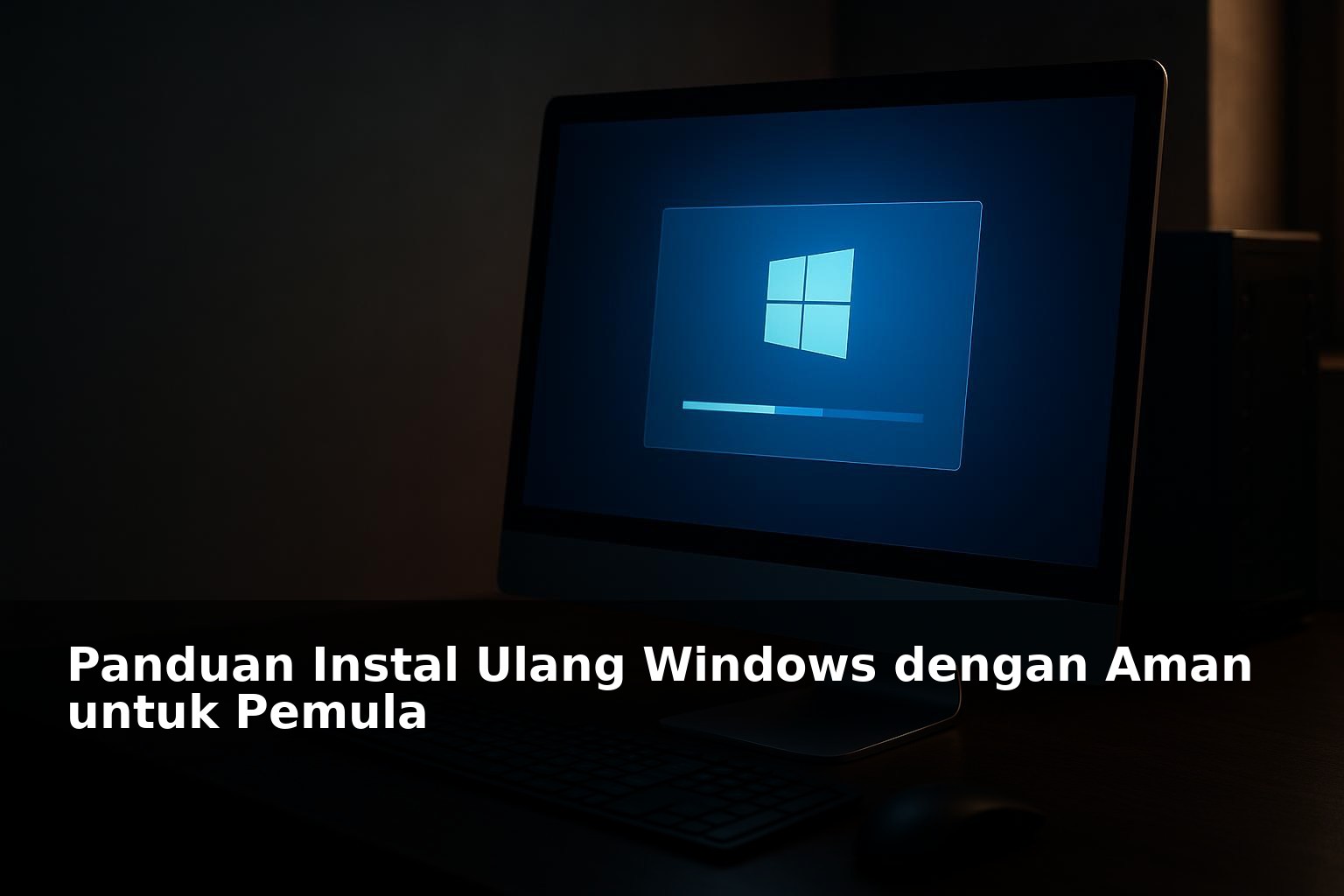 Proses instal ulang Windows dengan komputer dan perangkat keras modern