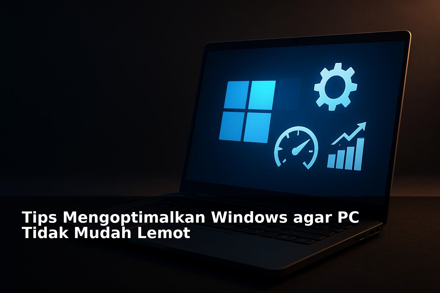 Ilustrasi optimasi Windows untuk meningkatkan performa PC